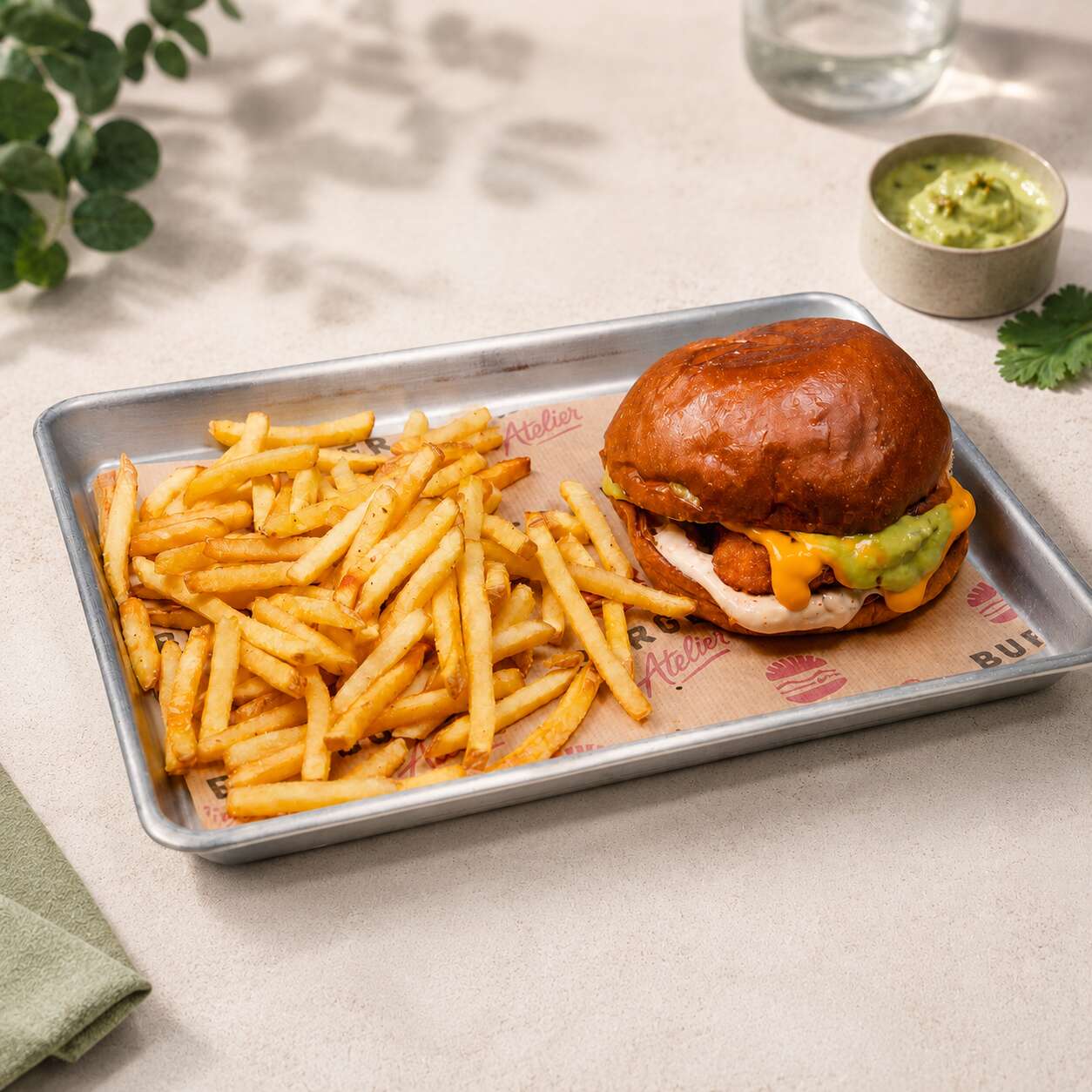 Acılı Çıtır Tavuk Burger