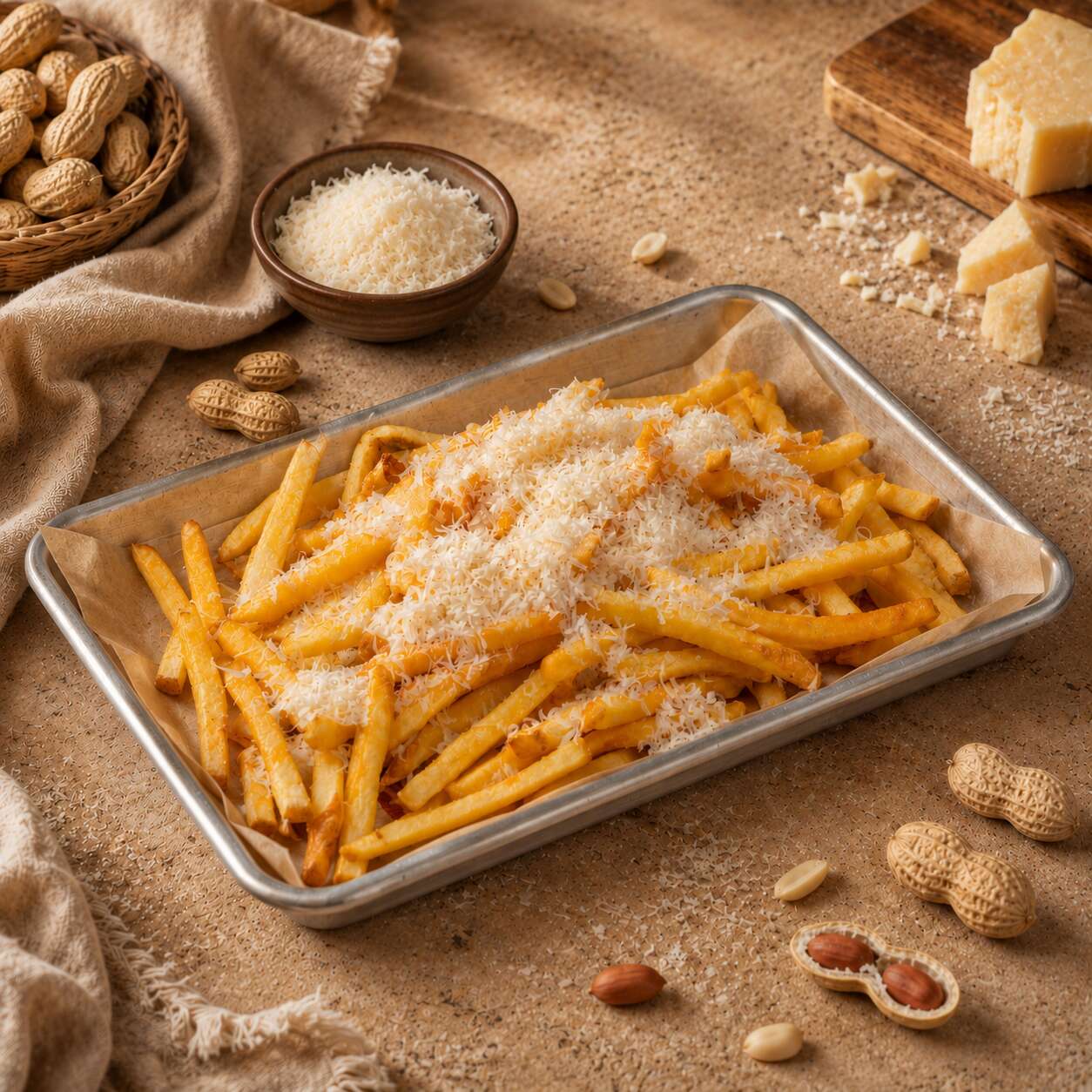 Trüf Yağlı Parmesanlı Patates Kızartması